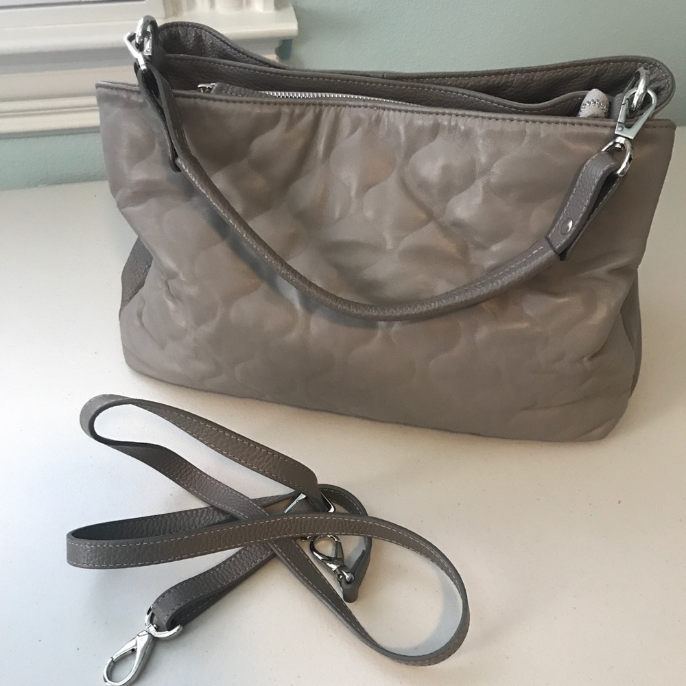 Gray Lisa Conté Purse